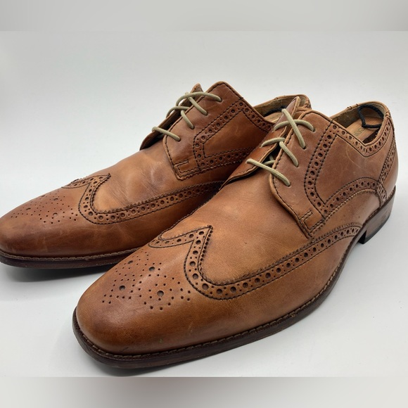 COLE HAAN Nike Air Giraldo wingtip oxfords leather dress shoes Size 11 - Picture 5 of 16